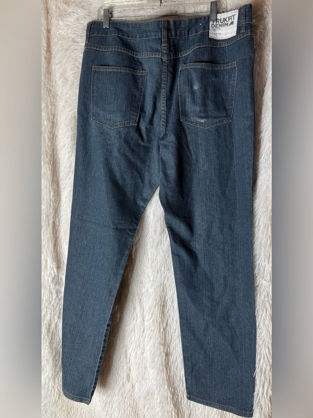 Trukfit Dark Wash Studded Straight Leg Jeans Size 42 - Picture 4 of 4
